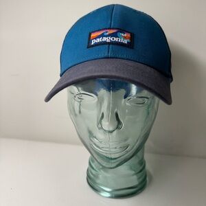 Patagonia Hat Cap Snap Back Blue Adjustable Mesh Trucker Outdoor Casual